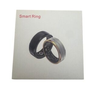 Smart Ring Black Size 12 Heart Rate Monitor Fitness Tracker black